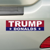AUTOCOLLANT DE VOITURE TRUMP DONALDS 2024 (En voiture)