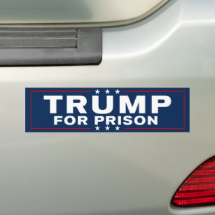 Autocollant De Voiture Trump En Prison 2024 Le Verrouille Anti-Trump