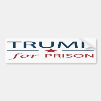 Autocollant De Voiture Trump En Prison Contre Trump Slogan Politique