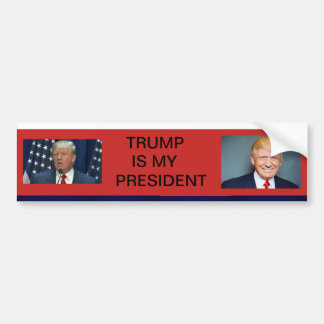 AUTOCOLLANT DE VOITURE TRUMP EST MON PRÉSIDENT BUMPER STICKER