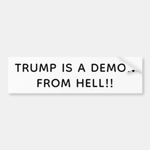 Autocollant De Voiture Trump est un démon de l'enfer Hankamer Artjunkhaus
