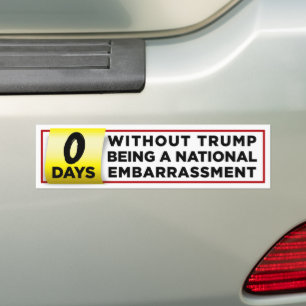 Autocollant De Voiture Trump Est Une Embarras Nationale Contre Trump