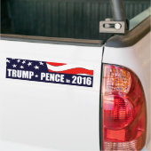 Autocollant De Voiture Trump et Pence en 2016 (Sur camion)