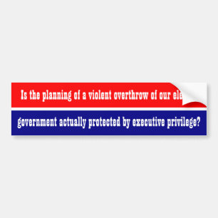 Autocollant De Voiture Trump executive privilege Bumper Sticker