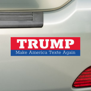 Autocollant De Voiture Trump fait à l'Amérique une nouvelle fois texte