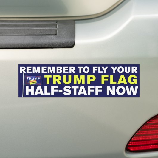 Autocollant De Voiture Trump Flag (En voiture)