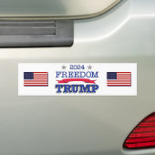 AUTOCOLLANT DE VOITURE TRUMP FREEDOM 2024 (En voiture)