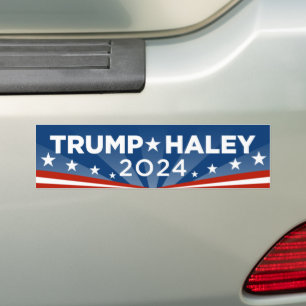 Autocollant De Voiture Trump Haley 2024