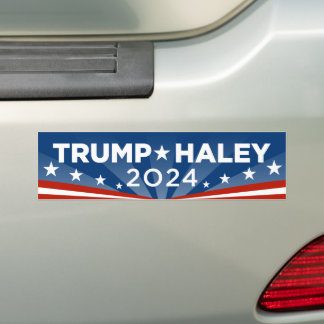 Autocollant De Voiture Trump Haley 2024