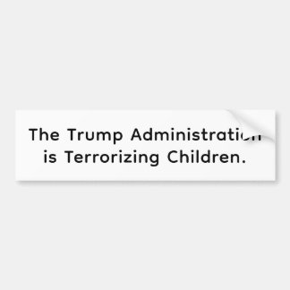Autocollant De Voiture Trump is Terrorizing Children Hankamer Artjunkhaus