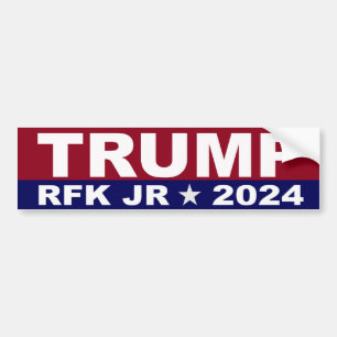 AUTOCOLLANT DE VOITURE TRUMP KENNEDY RFK JR BUMPER STICKER