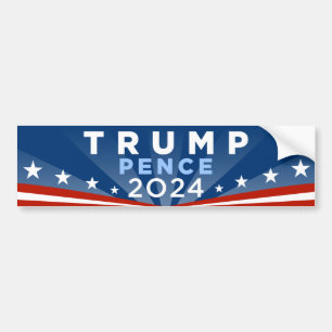 Autocollant De Voiture Trump Pence 2024