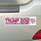 Autocollant De Voiture Trump pour le président 2012 (En voiture)