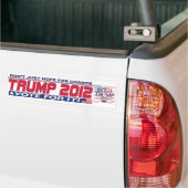 Autocollant De Voiture Trump pour le président 2012 (Sur camion)