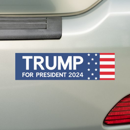 Autocollant De Voiture Trump pour le président 2024 (En voiture)