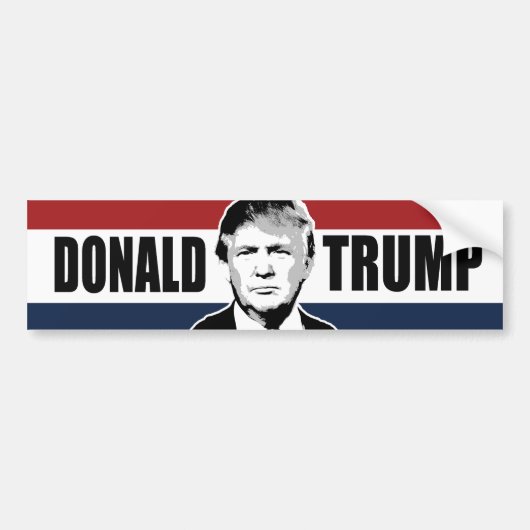 Autocollant De Voiture Trump Red White et Blue Bumper -.png (Devant)