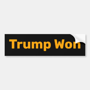 Autocollant De Voiture Trump remporte le Sticker Bumper
