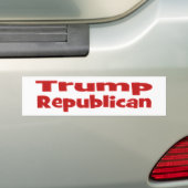 Autocollant De Voiture Trump rouge républicain (En voiture)