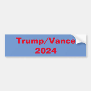 Autocollant De Voiture Trump/Vance 2024