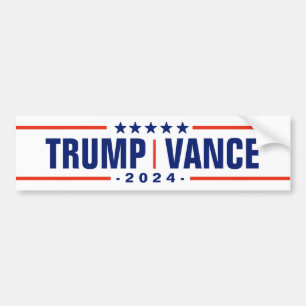 Autocollant De Voiture Trump Vance 2024