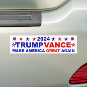 Autocollant De Voiture Trump Vance 2024