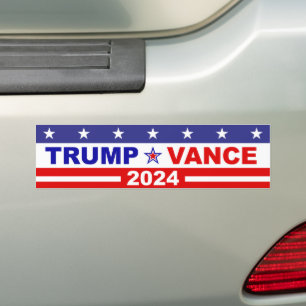 AUTOCOLLANT DE VOITURE TRUMP VANCE 2024