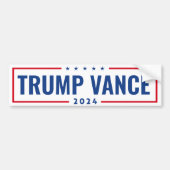 AUTOCOLLANT DE VOITURE TRUMP VANCE 2024 (Devant)