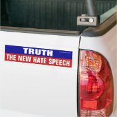 Autocollant De Voiture Truth is Is New Hate Speech (Sur camion)