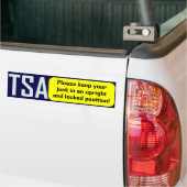 Autocollant De Voiture TSA : Maintenez votre ordure droite (Sur camion)