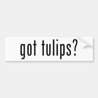 Autocollant De Voiture tulipes obtenues ?