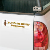 Autocollant De Voiture TURD-IN-CHIEF, Poobama (Sur camion)