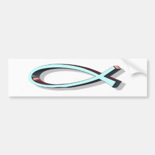 Autocollant De Voiture Turquoise d'ICHTUS 3D