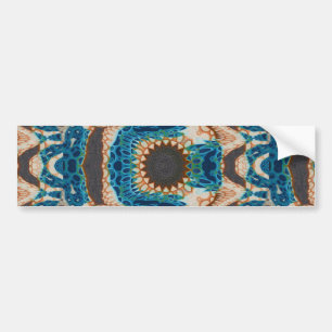 Autocollant De Voiture Turquoise Gold Sun Southwestern Art