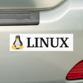 Autocollant De Voiture Tux avec Linux (En voiture)