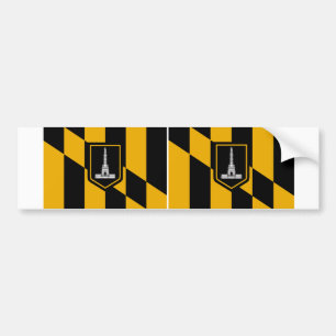 Autocollant De Voiture TWO Baltimore Flag