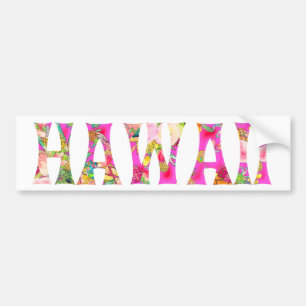 Autocollant De Voiture Typographie de PixDezines Hawaii Tiki