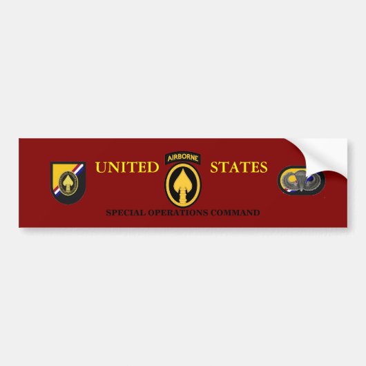 AUTOCOLLANT DE VOITURE U.S. ADHÉSIF POUR PARE-CHOCS DE COMMANDE (Devant)