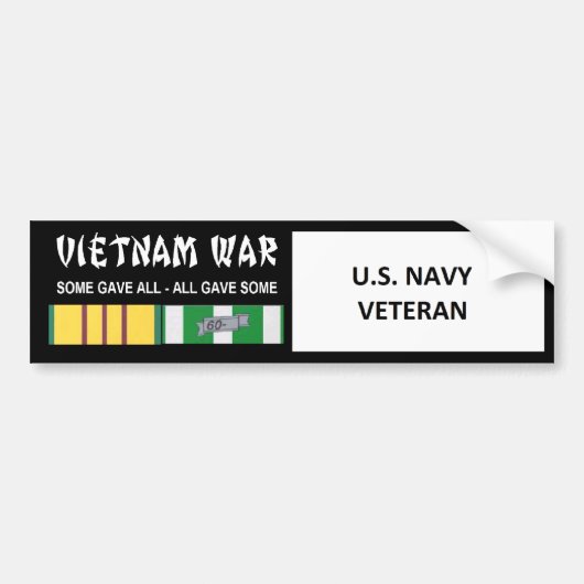 AUTOCOLLANT DE VOITURE U.S. COMBATTANT DE VIETNAM DE MARINE (Devant)