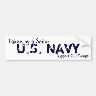 Autocollant De Voiture U.S. La marine, soutiennent nos troupes, prises