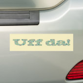 Autocollant De Voiture Uff DA ! Adhésif pour pare-chocs (En voiture)