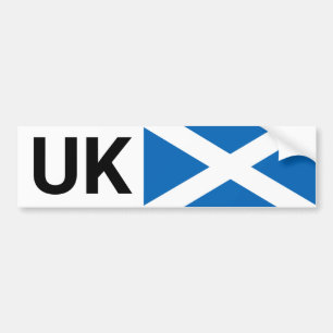 Autocollant De Voiture UK Car Sticker & Scotts travel abroad /Scotland