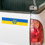 Autocollant De Voiture Ukraine Drapeau trident bleu jaune ukrainien (Sur camion)