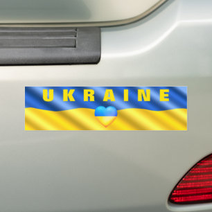 Autocollant De Voiture Ukraine - Soutien - Liberté de la paix - drapeau 