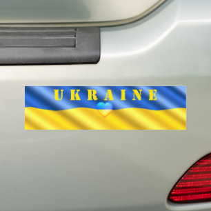 Autocollant De Voiture Ukraine - Soutien - Liberté de la paix - drapeau u