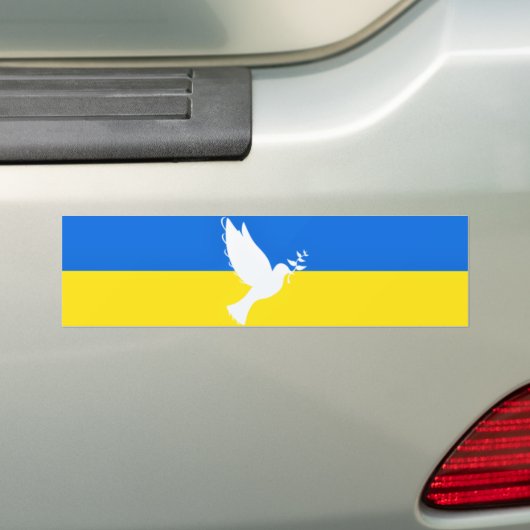 Autocollant De Voiture Ukraine Sticker Dove de Paix - Liberté (En voiture)