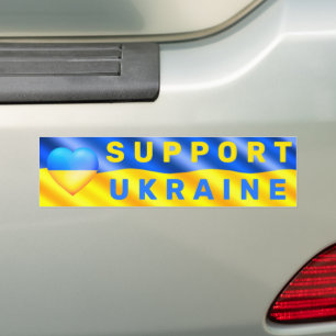 Autocollant De Voiture Ukraine Sticker drapeau pour la liberté cardiaque 