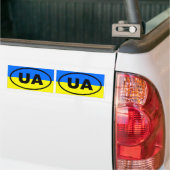Autocollant De Voiture Ukraine UA Oval européen (Sur camion)