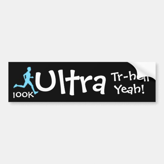 Autocollant De Voiture Ultra adhésif pour pare-chocs 100K de marathon de (Devant)