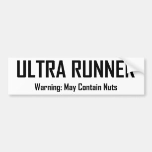 Autocollant De Voiture Ultra Runner, Avertissement Peut Contenir Des Nuts