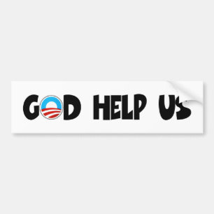 Autocollant De Voiture Un anti dieu d'Obama nous aident religieux